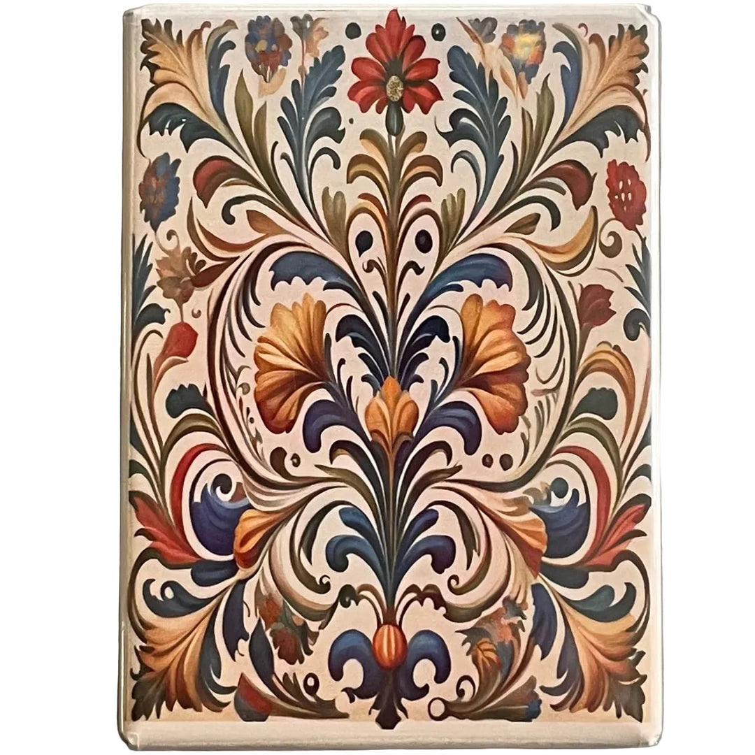 Rectangle Magnet, Rosemaling