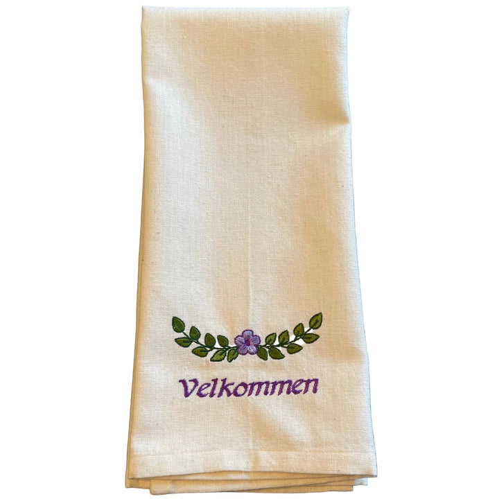 Dish Towel -  Velkommen Purple Flower