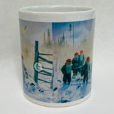 Jan Bergerlind Tomtar trudging through snow coffee mug