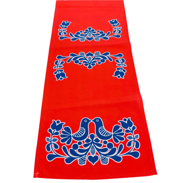 Norwegian Folk Art Birds Table Runner