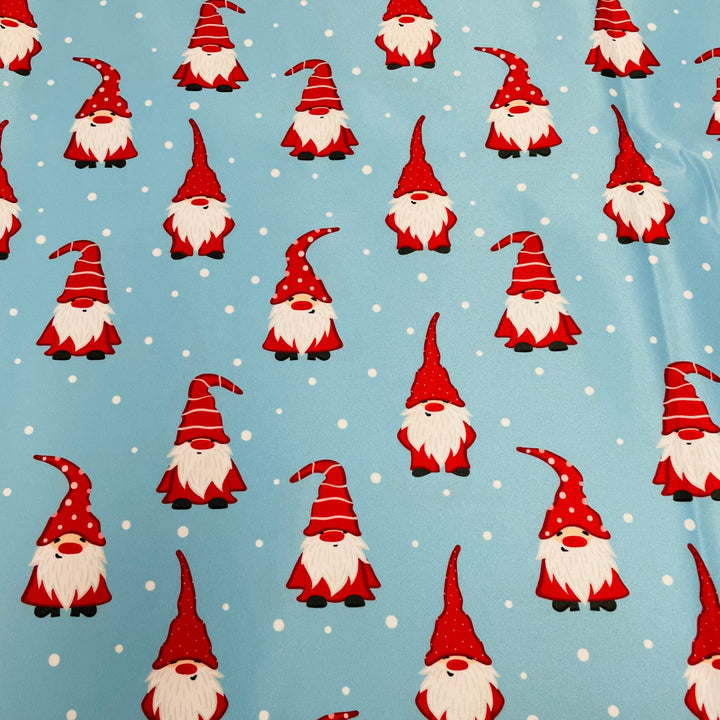 Fabric Gnomes on Blue