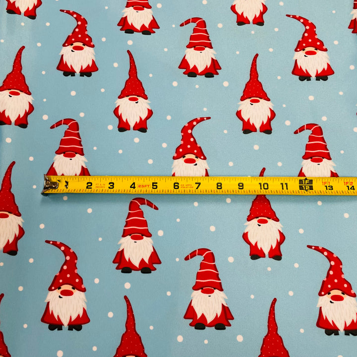 Fabric Gnomes on Blue