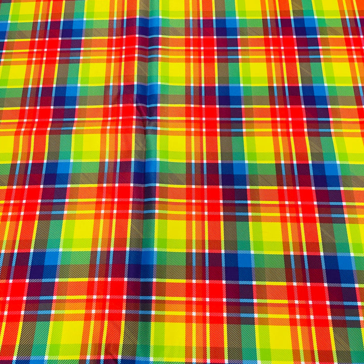 Fabric Rainbow Plaid