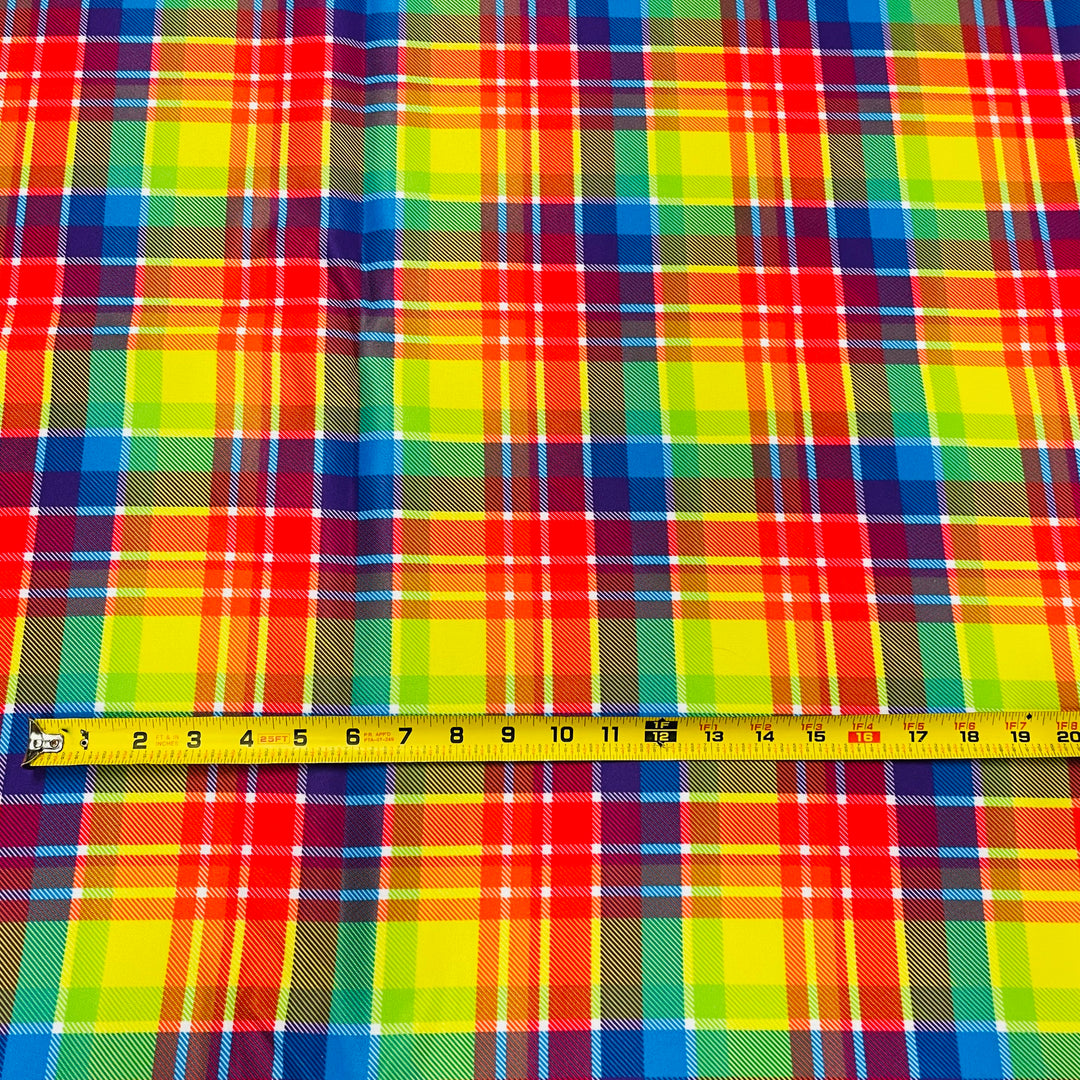 Fabric Rainbow Plaid