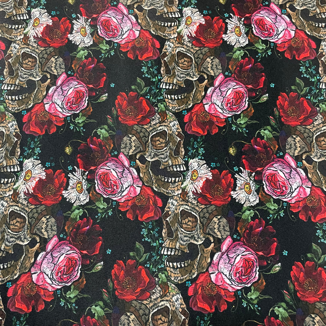 Fabric Roses and Sculls