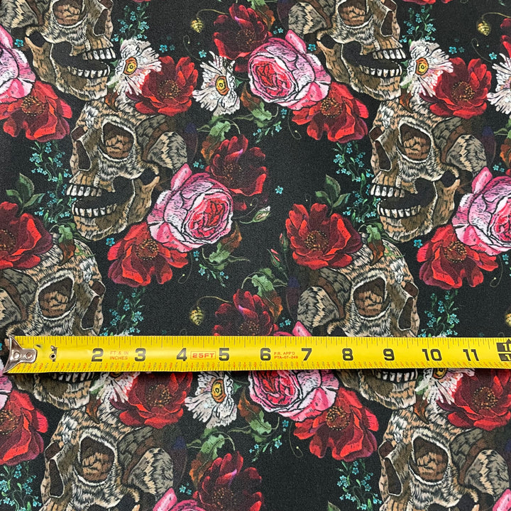 Fabric Roses and Sculls