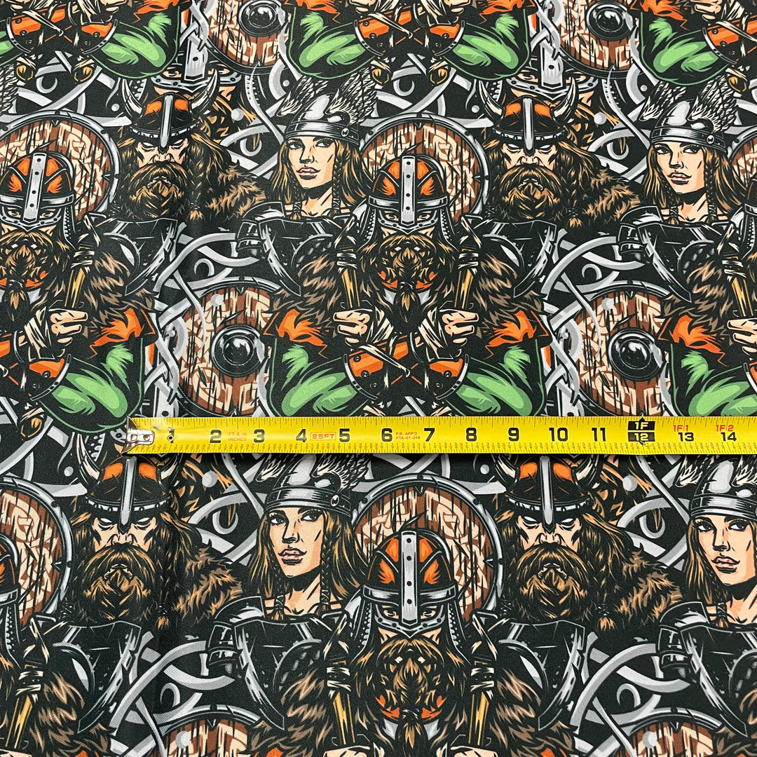 FabricComic book Viking Man and Woman