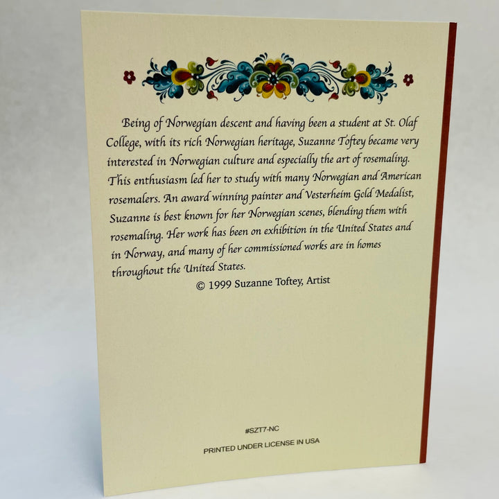 Boxed Note Cards, Suzanne Toftey Rosemaling kids assortment