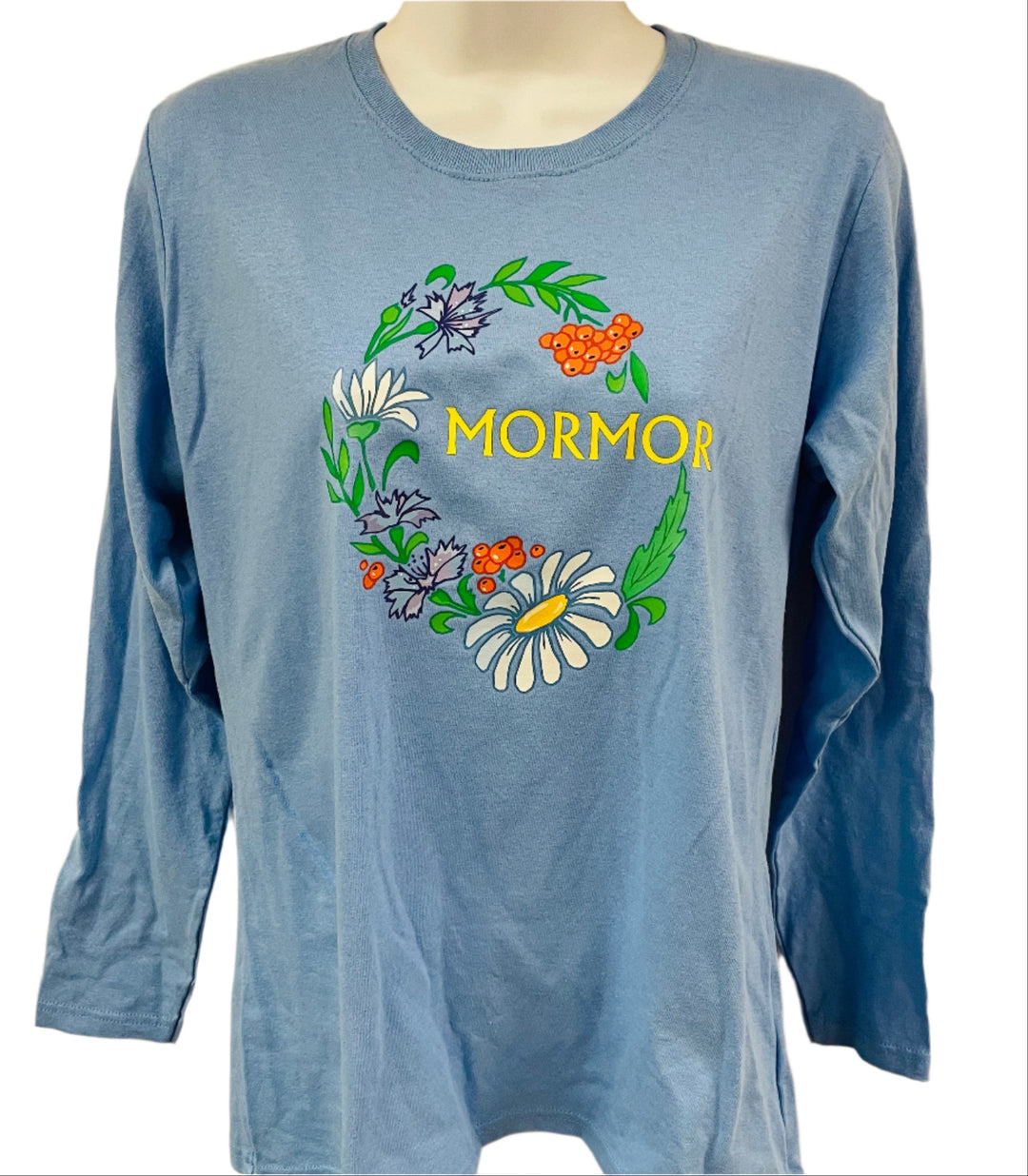 Mormor Flowers on Ladies Long sleeve T-shirt