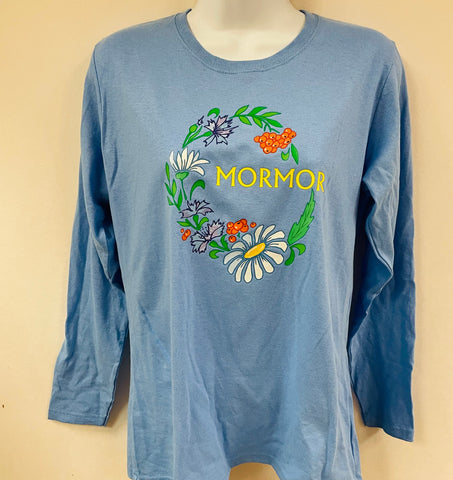 Mormor Flowers on Ladies Long sleeve T-shirt