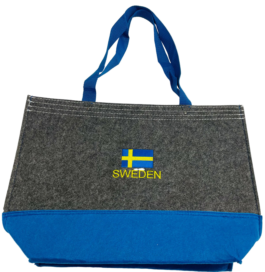 Tote Bag - Grey with Sweden flag