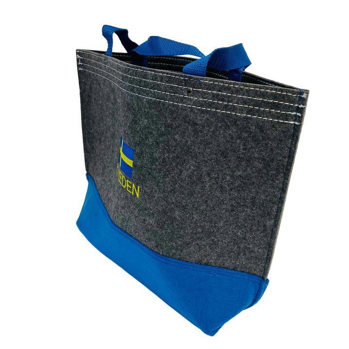 Tote Bag - Grey with Sweden flag