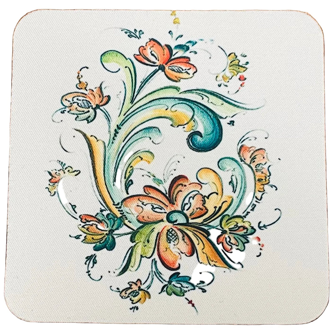 Lise Lorentzen Rosemaling Coasters Box of 6