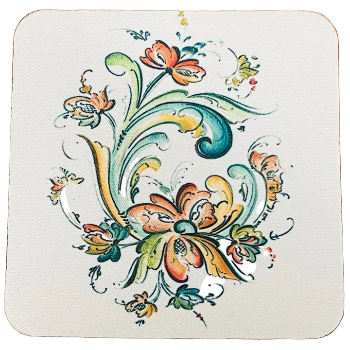 Lise Lorentzen Rosemaling Coasters Box of 6