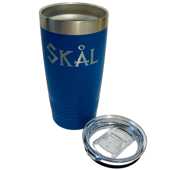 Skål on Royal Blue 20 oz Stainless Steel hot/cold Cup