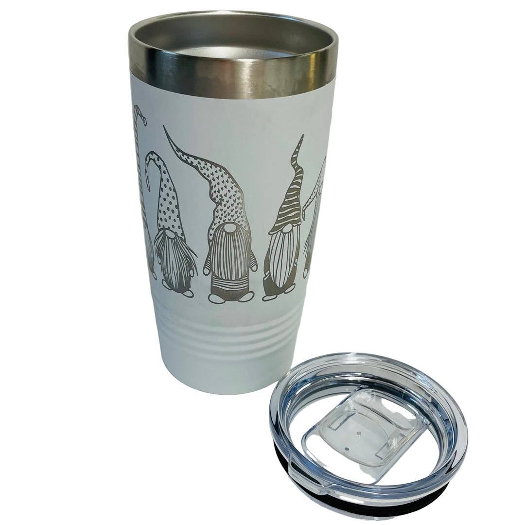 Gnomes on 20 oz Stainless Steel hot/cold Cup