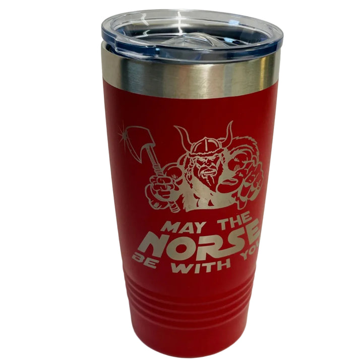 May the Norse be with You on Red 20 oz Stainless Steel hot/cold Cup