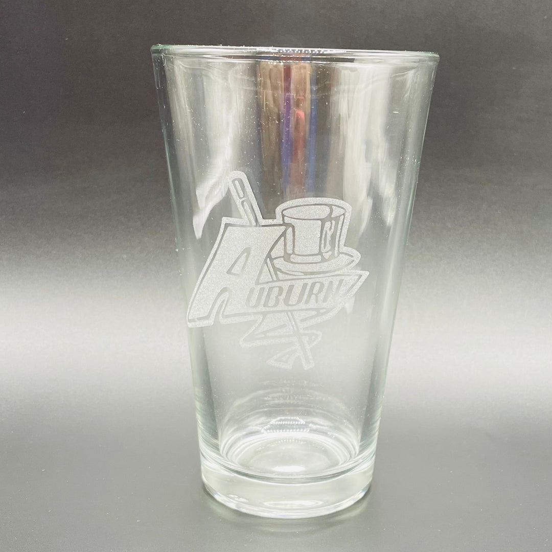 Etched 16oz pint glass - Auburn Dandies