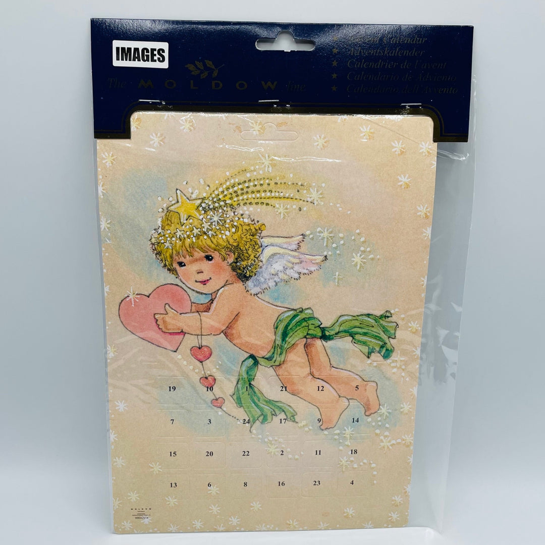 Danish Advent Calendar  Angel with hearts