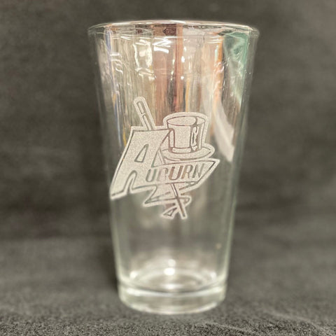 Etched 16oz pint glass - Auburn Dandies