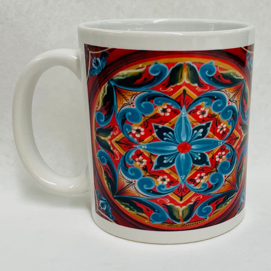 Lise Lorentzen Rosemaling coffee mug