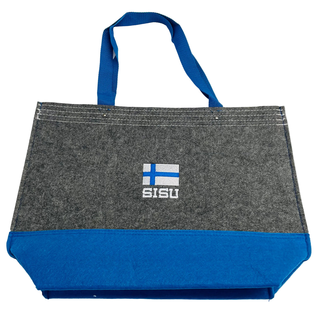 Tote Bag - Grey with Sisu Finland flag