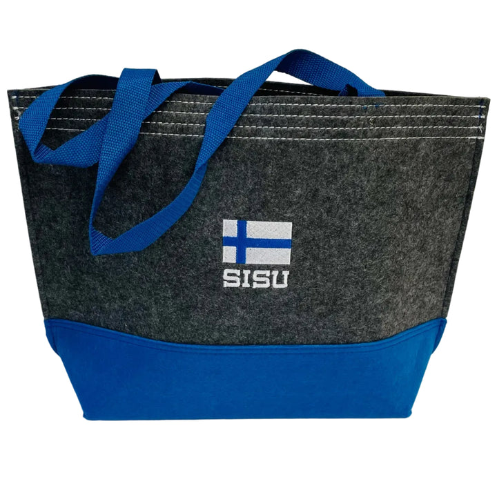 Tote Bag - Grey with Sisu Finland flag