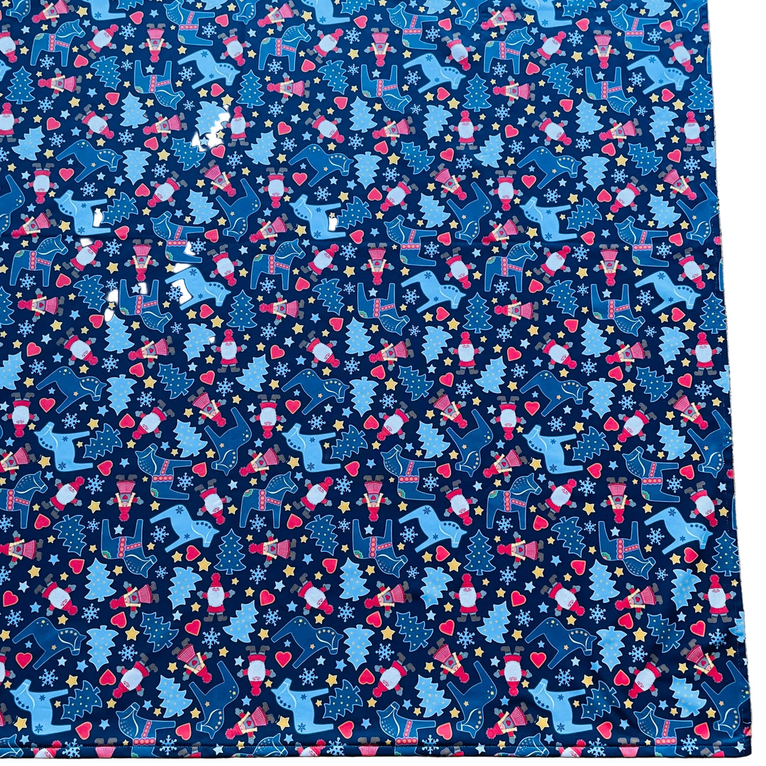 Eva Melhuish Dala Horses Tree & Tomtar Tablecloth 41"