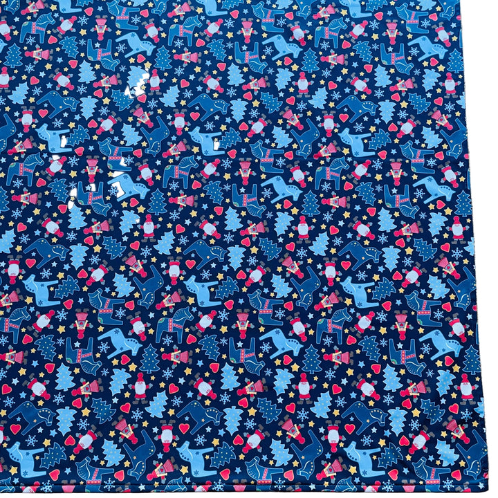 Eva Melhuish Dala Horses Tree & Tomtar Tablecloth 41"