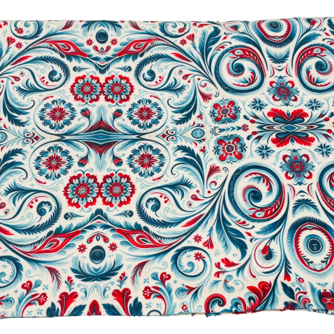 Cloud Sherpa Blanket 60" x 80" - Rosemaling