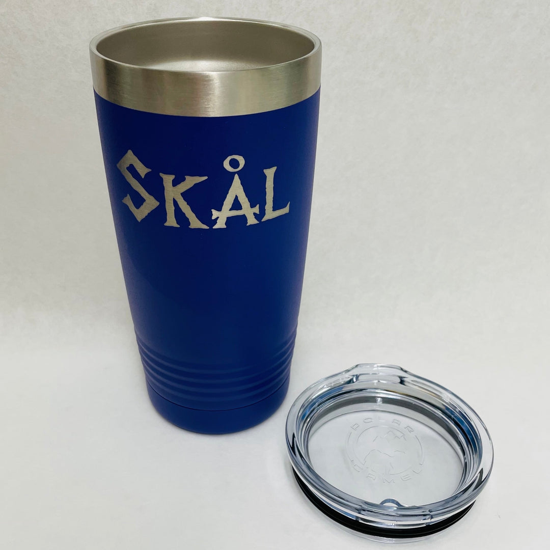 Skål on Purple 20 oz Stainless Steel hot/cold Cup