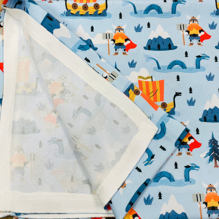 Baby Blanket 50" x 60" - Viking, Ship & Serpent