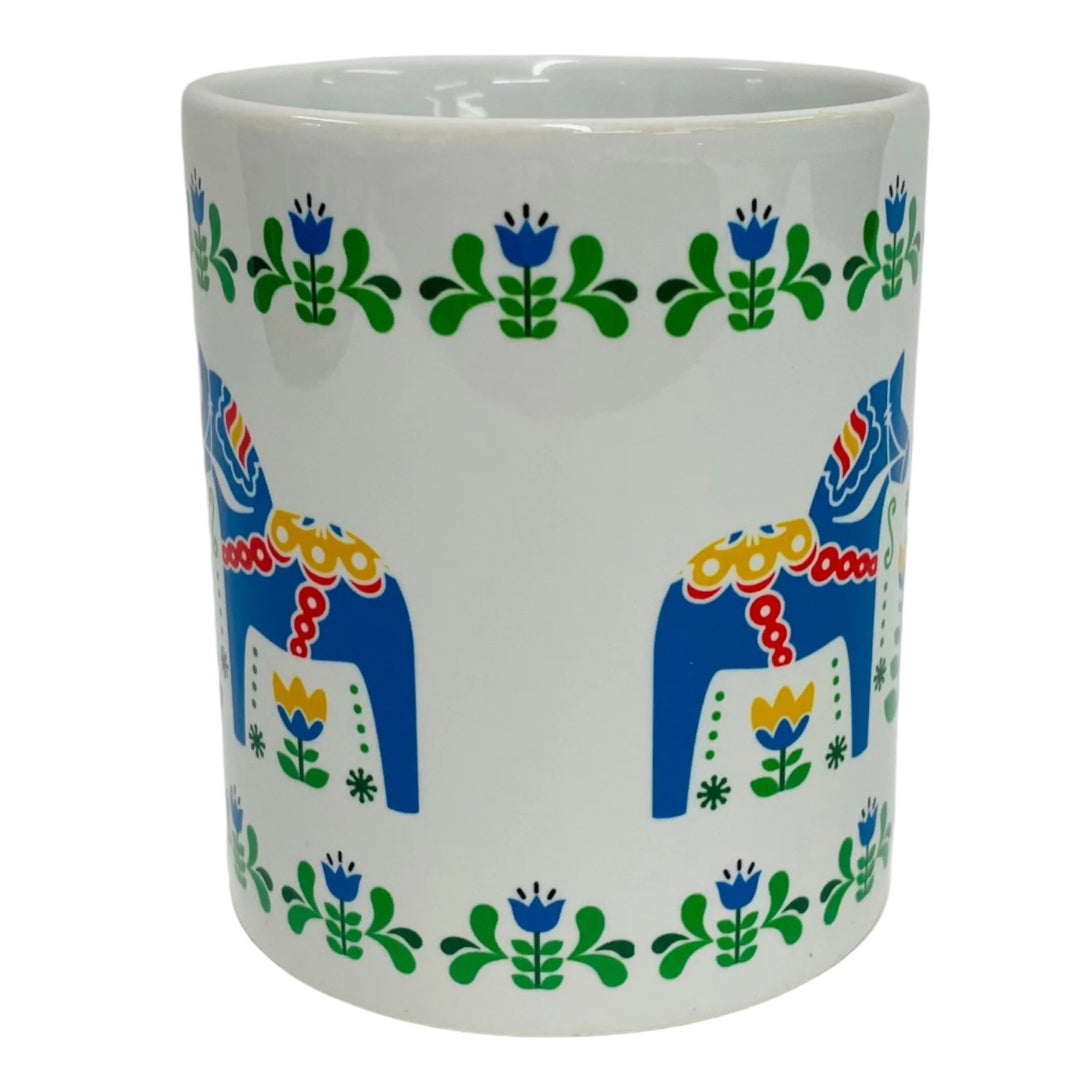 Dala horses & flowers coffee mug