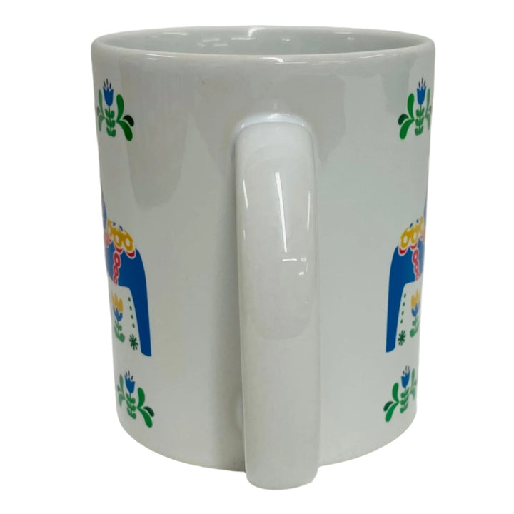 Dala horses & flowers coffee mug