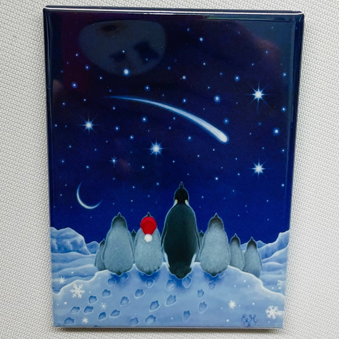 Rectangle Magnet, Eva Melhuish Penguins