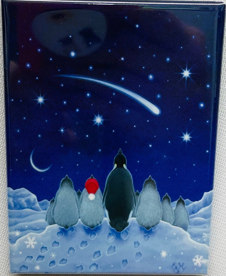 Rectangle Magnet, Eva Melhuish Penguins