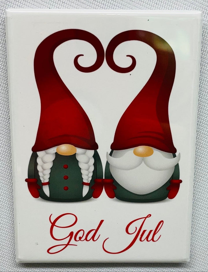 Rectangle Magnet, God Jul Tomtar Gnomes