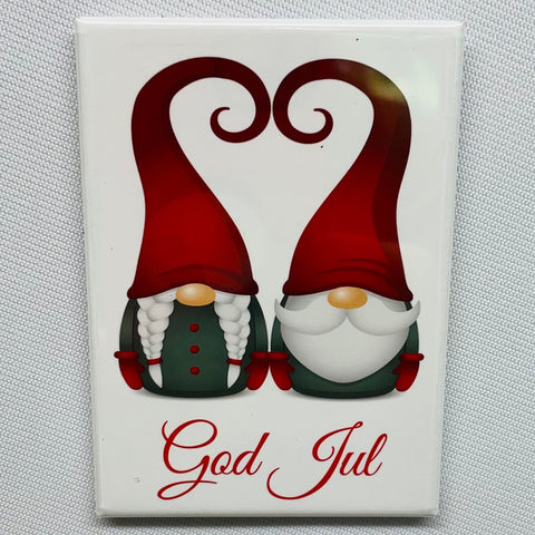 Rectangle Magnet, God Jul Tomtar Gnomes