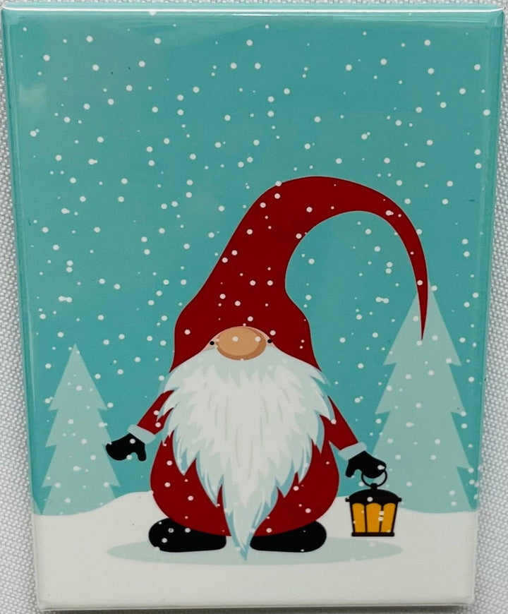 Rectangle Magnet, Gnome with lantern