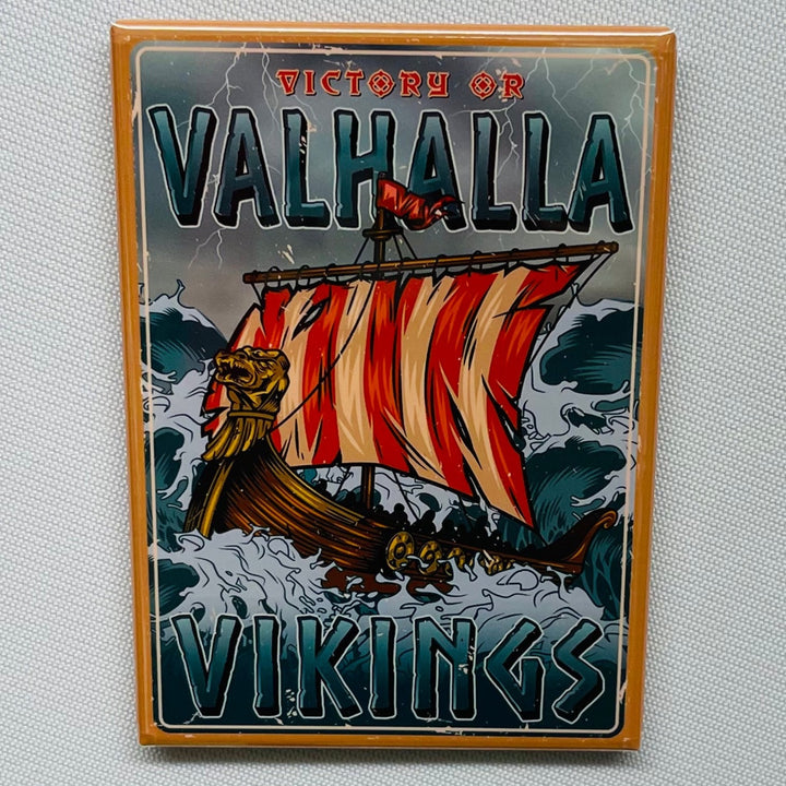 Rectangle Magnet, Vikings Victory or Valhalla