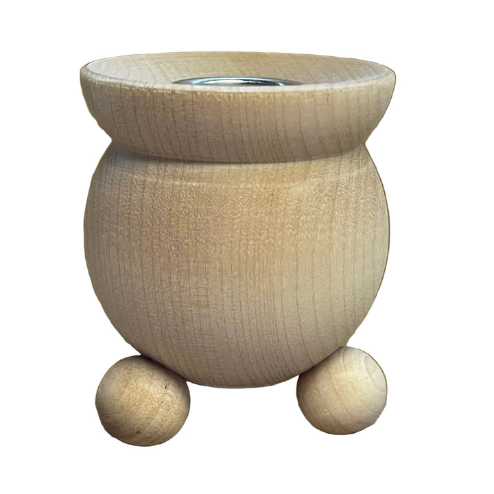 Natural Wood Candle Holder