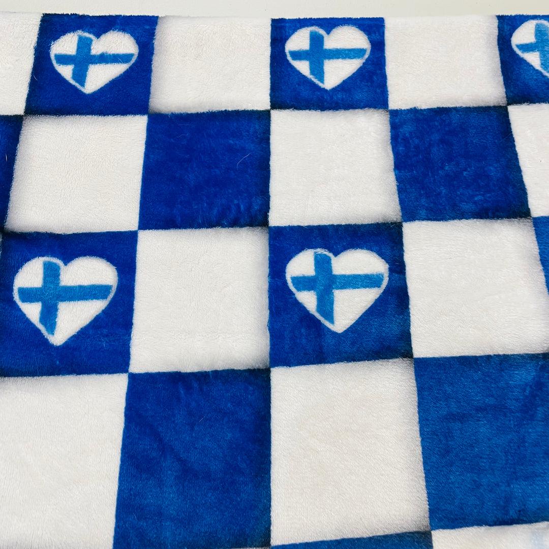 Minky Baby Blanket  30" x 40" - Finland Hearts