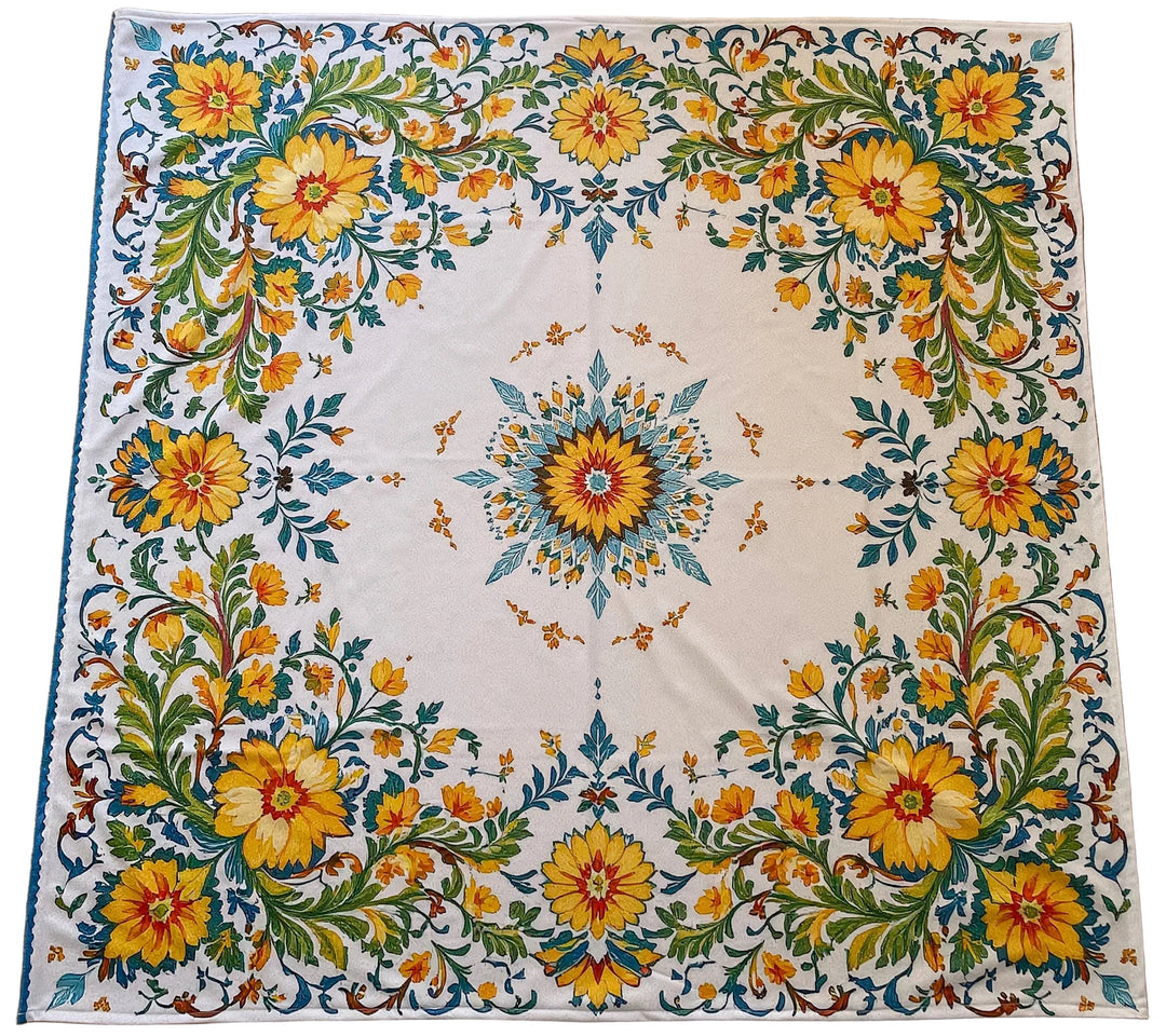 Flowers Tablecloth 41"