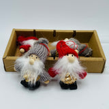 Straw gnome ornaments - Box of 4