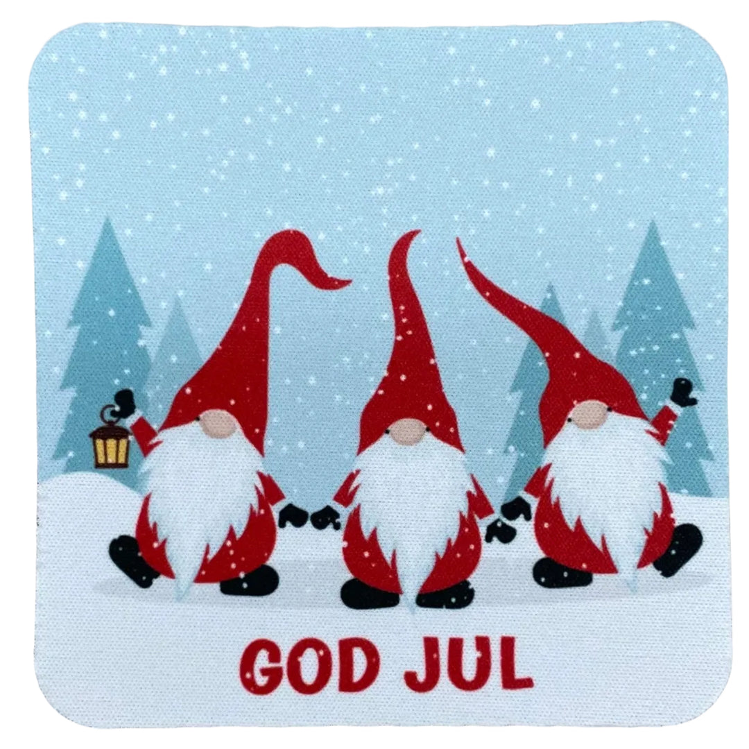 Three Gnomes with God Jul Coasters Box of 6