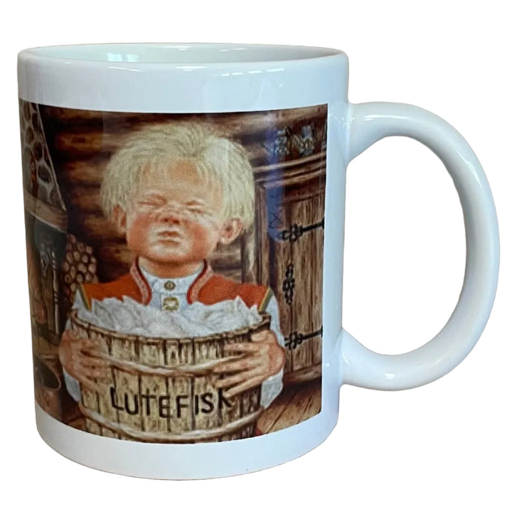 Suzanne Toftey Lutefisk Boy coffee mug