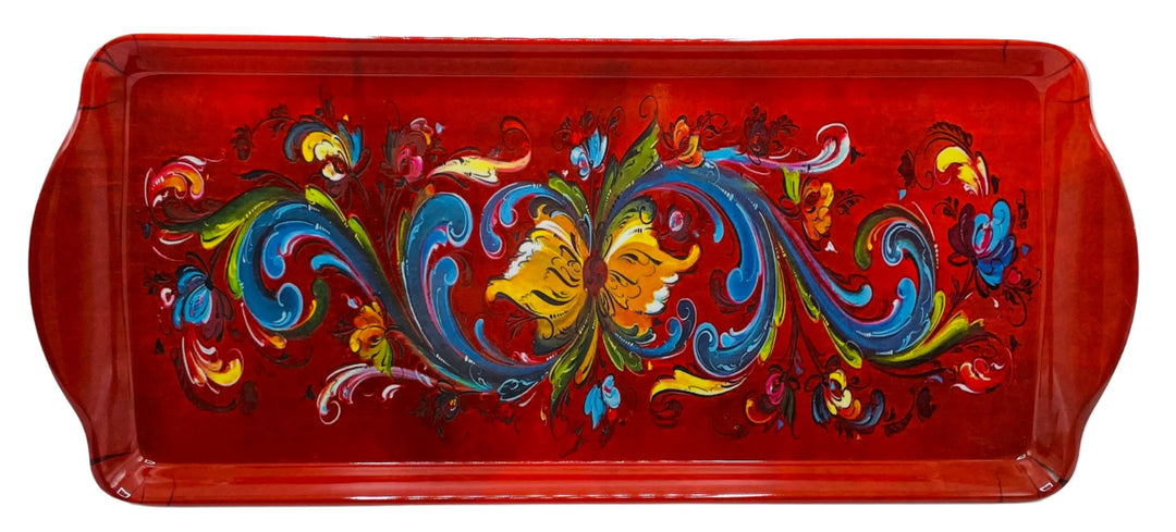 Almond Cake Serving Tray Lise Lorentzen Rosemaling