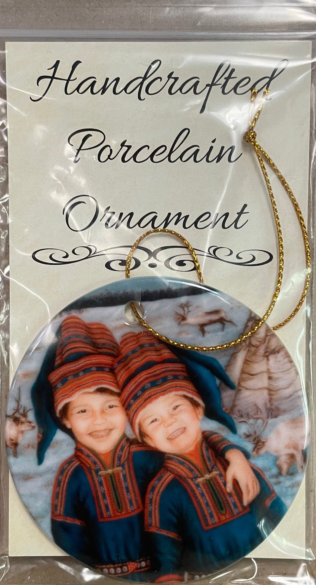 Ceramic Ornament, Suzanne Toftey Sami Lapp children