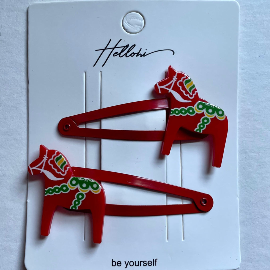 Dala Horse Hair Clips - 2 pack