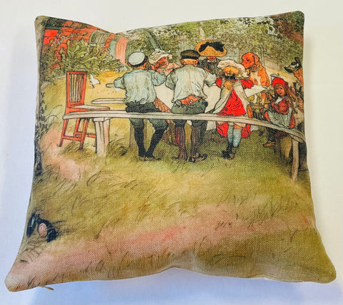 Pillow - Carl Larsson Breakfast under the big birch